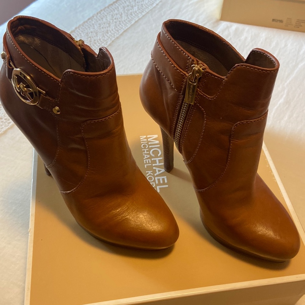 Michael Kors leather booties